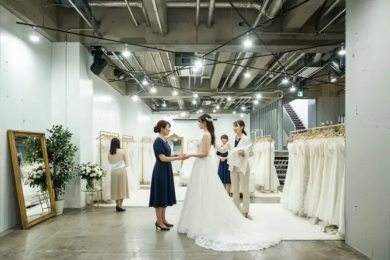 ドレスの展示受注会の利用イメージ