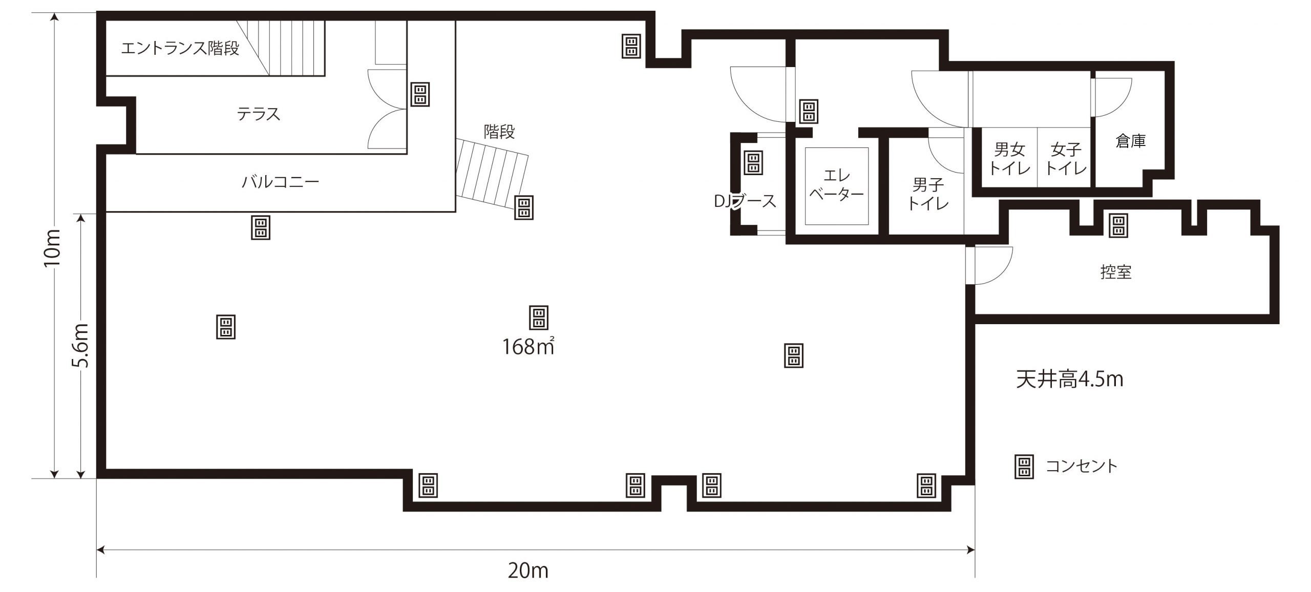 Floor Plan of Albe Hall Nagoya